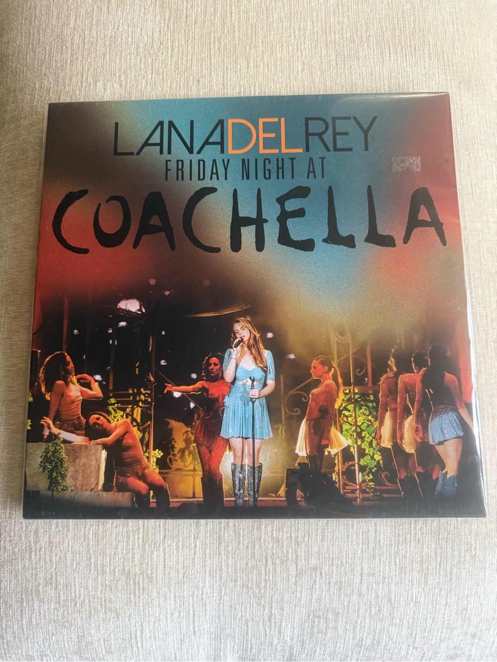 Lana Del Rey "Friday Night at Coachella" Album Cover - Blue/Black/Gold